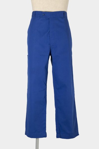 ADOLPHE LAFONT blue-gray painted work pants | regnbage
