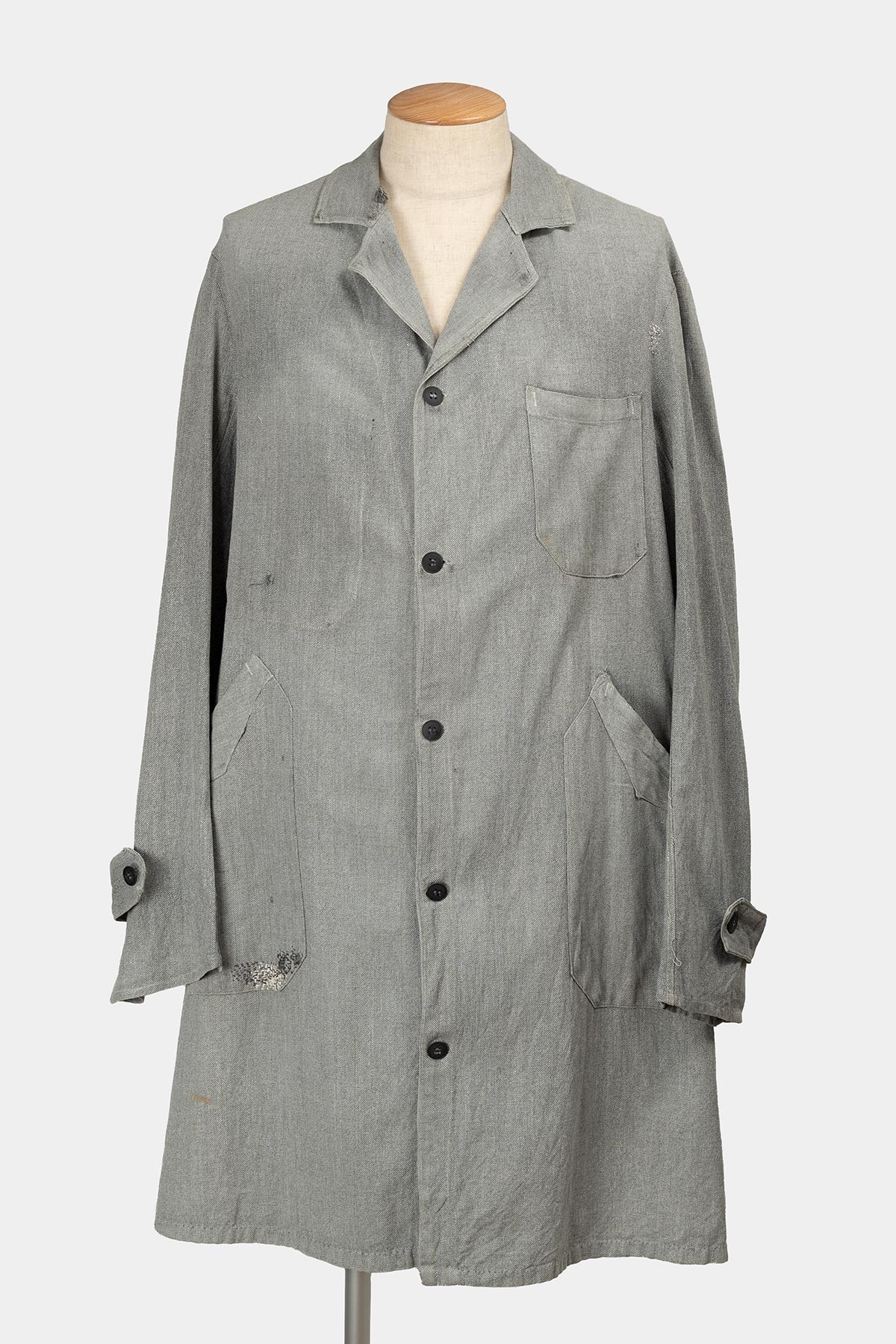 50s Black Chambray Atelier Coat | 57 Rue de Rome