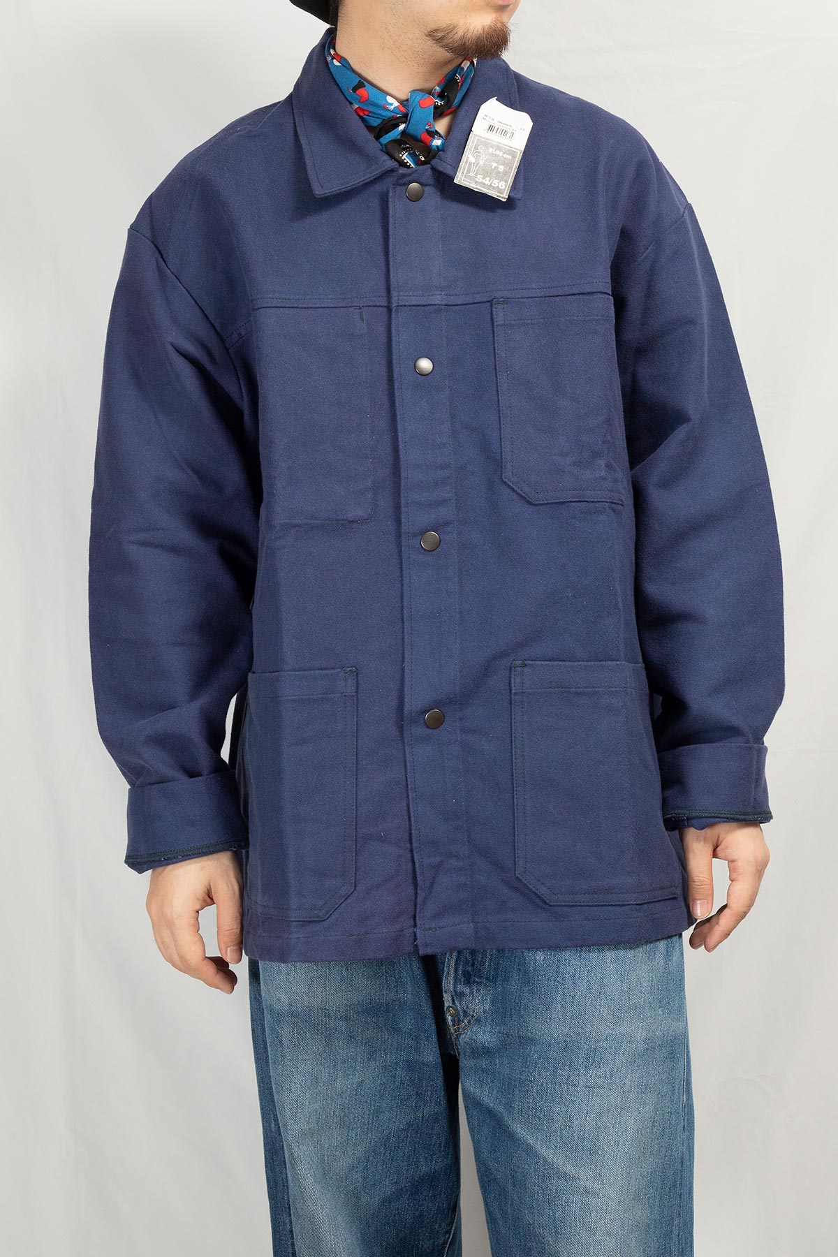 Deadstock】Snap button Moleskin Jacket | 57 Rue de Rome