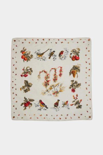 Scarf Bird x Flower Pattern